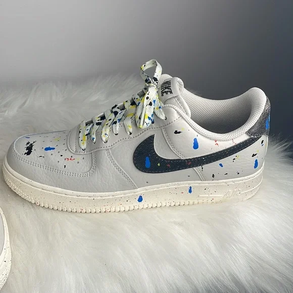 Nike | Air Force 1’07 LV8 Low Paint Splatter CZ0339-001 - Picture 8 of 11